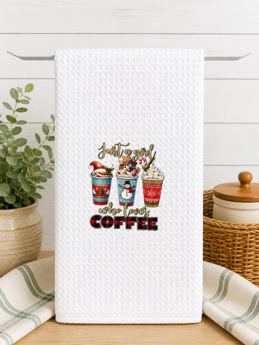 Life Begins After Coffee Kitchen Towel ☕