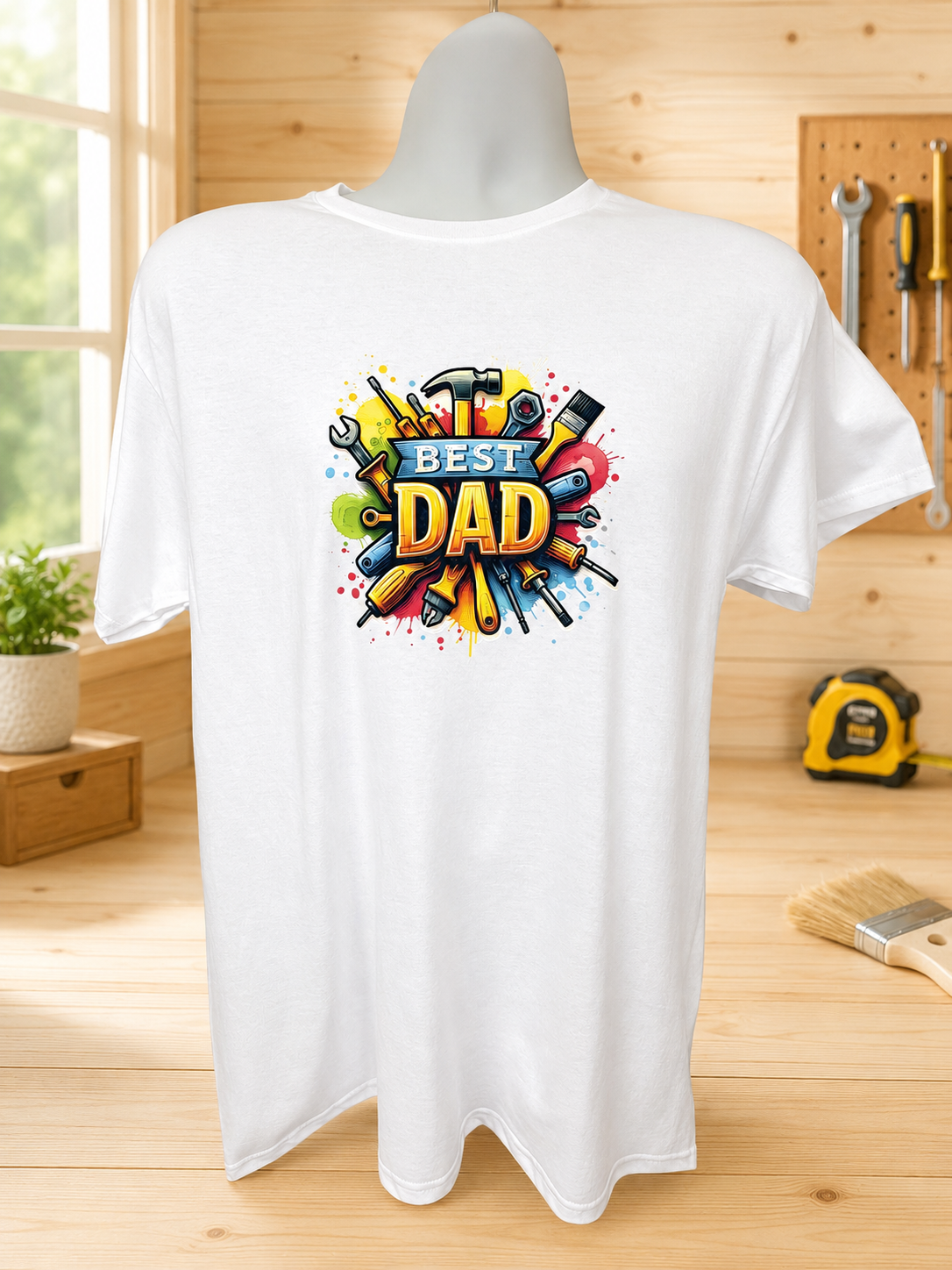 "Best Day" Short-Sleeve T-Shirt with Work Tools