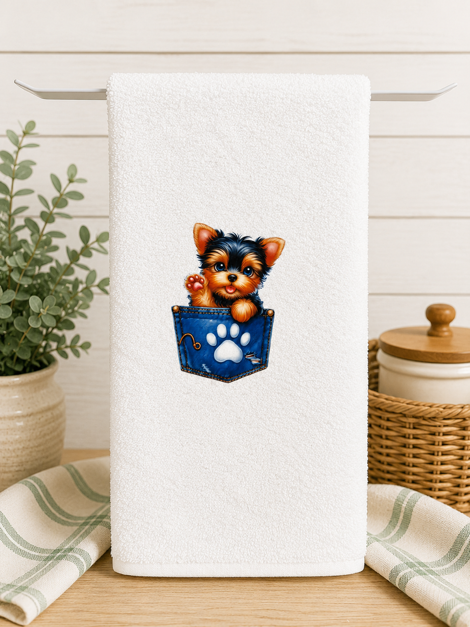 Puppy in the Pocket Kitchen Towel