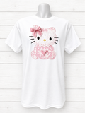 Hello Kitty pink design short-sleeve T-shirt