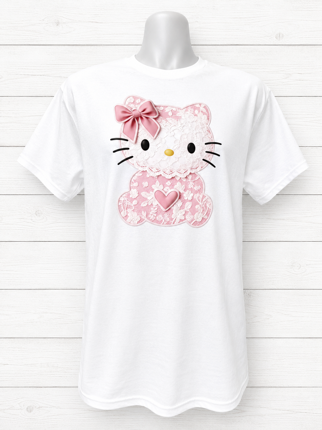Hello Kitty pink design short-sleeve T-shirt